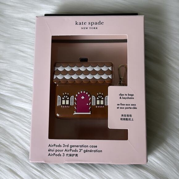 NWT Kate Spade Gingerbread Silicone Airpod Gen 3 Case - Picture 5 of 5